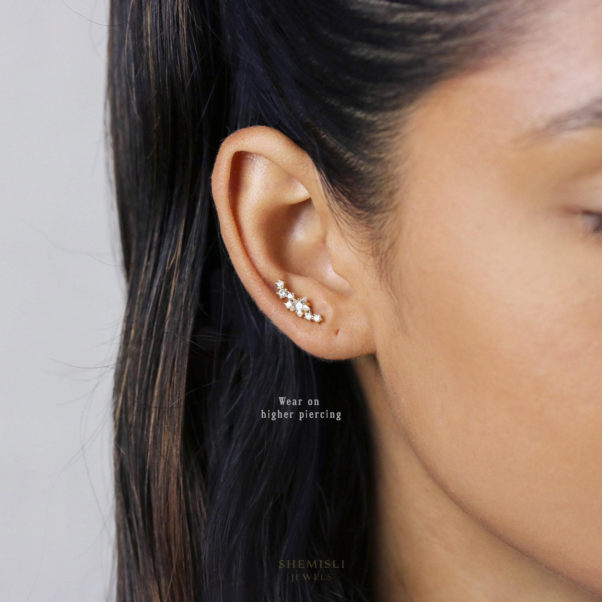 Star Cluster Earring, Celestial Earring Unisex, Gold, Silver SHEMISLI SS170 LR