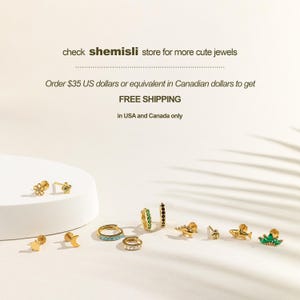 Sheep Stud, Threadless Flat Back Earring, Minimalist Style, A-SS1375 afbeelding 7