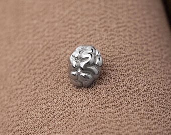 Brain Stud, Threadless Flat Back Earring, Minimalist Style, A-SS1358