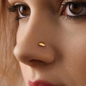 Cloud Nose Stud, Threadless Flat Back, Minimalist Style, A-SS988