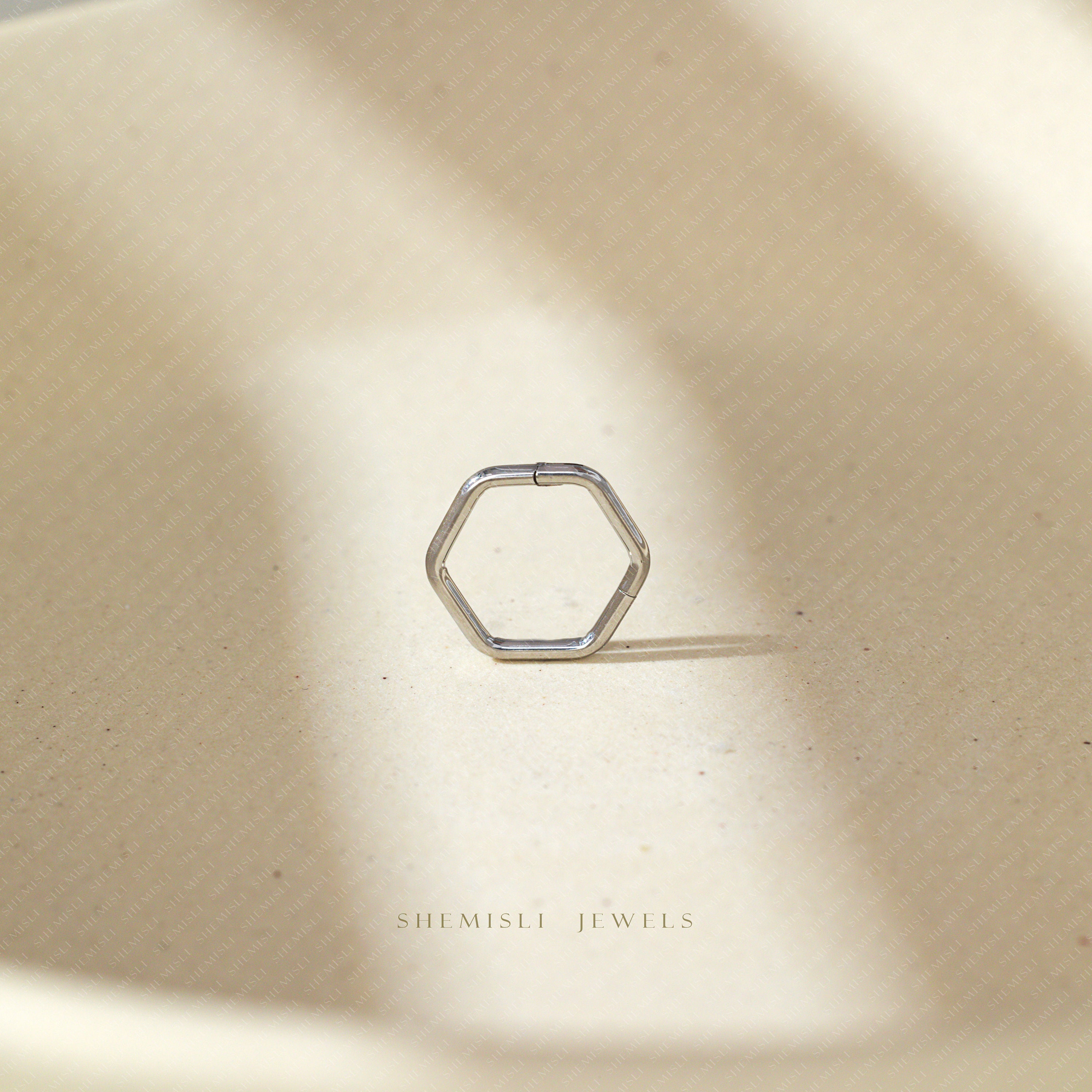 Hexagon shop septum ring
