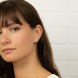 Hamster Stud, Threadless Flat Back Earring, Minimalist Style, A-SS1017 image 4