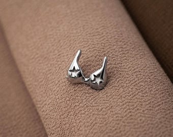 Bralette Stud, Threadless Flat Back Earring, Minimalist Style, A-SS1356