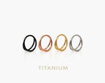 Split Double Nose Ring, Septum Hoop, Minimalist Style, A-SH528 SH529 SH530 SH531 SH532
