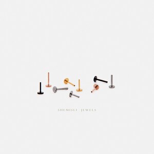 Fan Shaped Shell Stud, Threadless Flat Back Earring, Minimalist Style, A-SS926 image 7