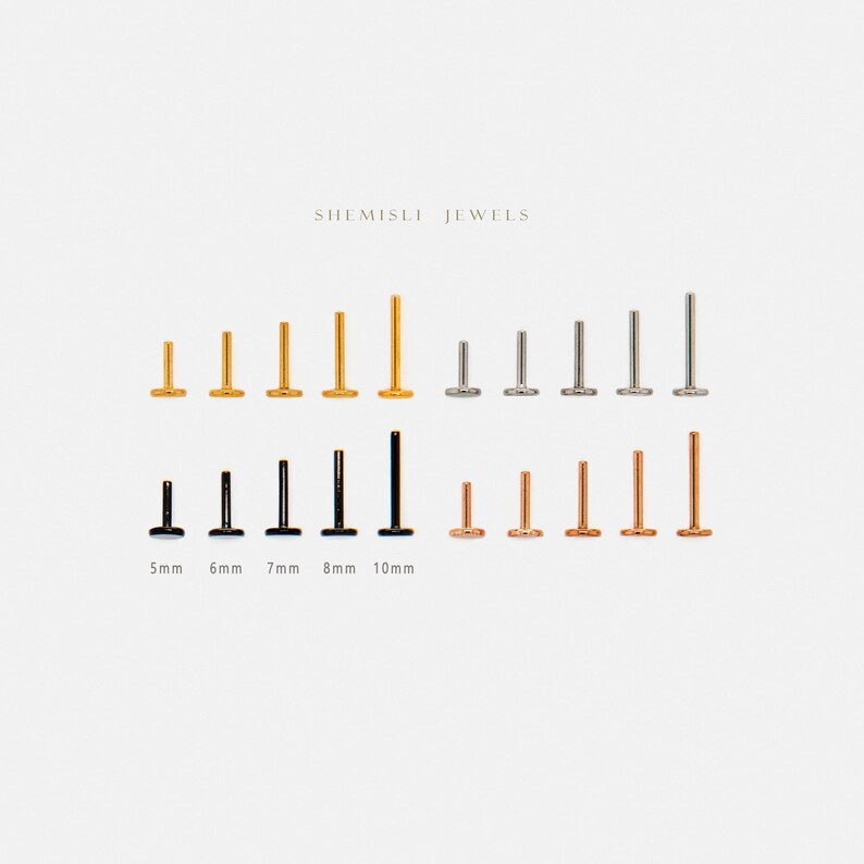 Baseball Stud, Threadless Flat Back Earring, Minimalist Style, A-SS1460 image 6