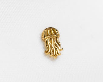 Jellyfish Flat Back Earrings, Threadless Stud for Cartilage