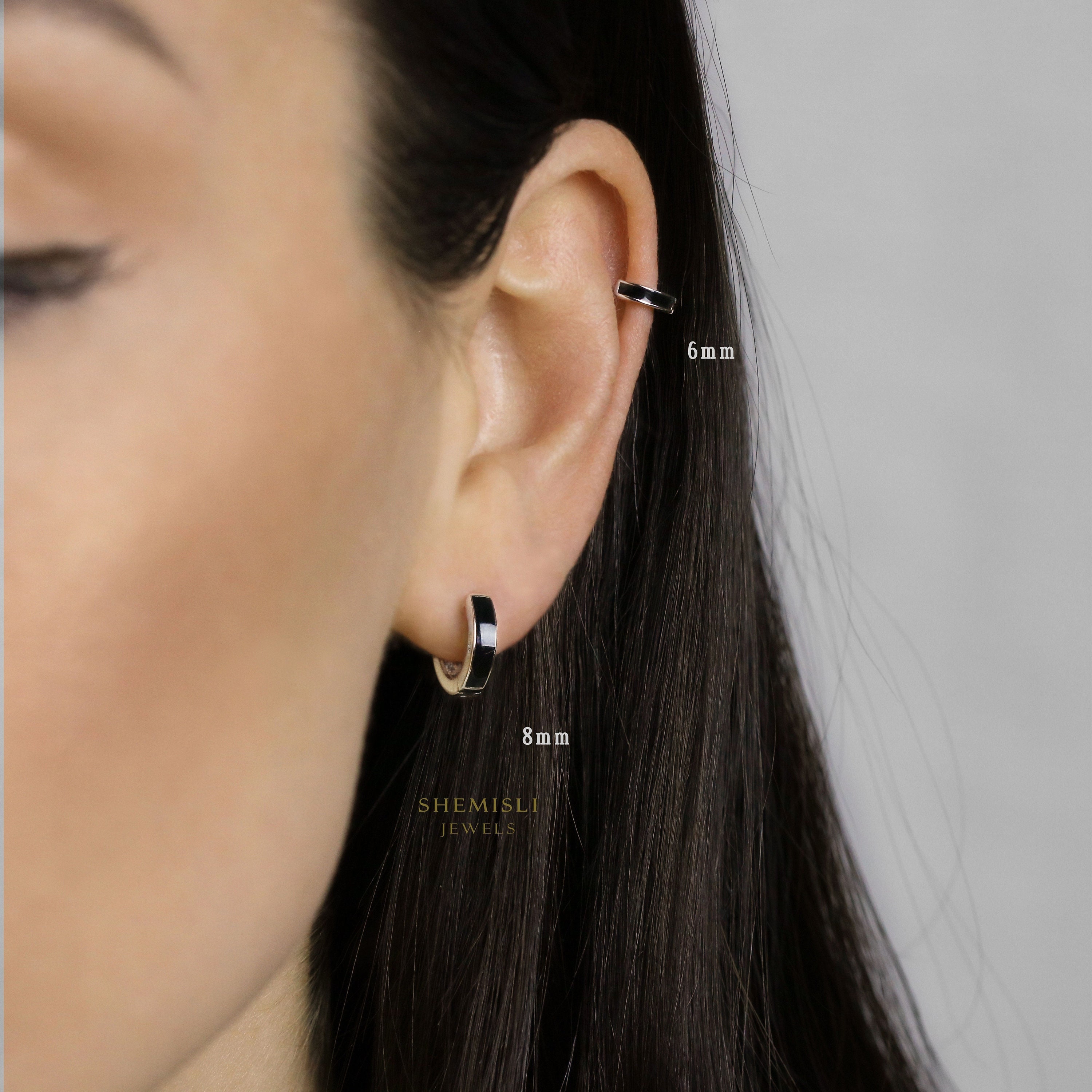 Tiny Disc Threadless Flat Back Earrings, Nose Stud, 20,18,16ga, 5-10mm,  Surgical Steel, SHEMISLI SS539, SS540, SS541, SS542, SS543 