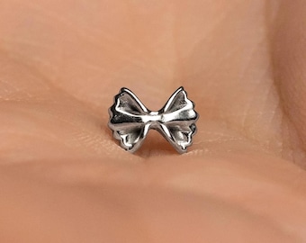 Clou d'oreille pâtes, boucle d'oreille sans filet à dos plat, style minimaliste, A-SS1219