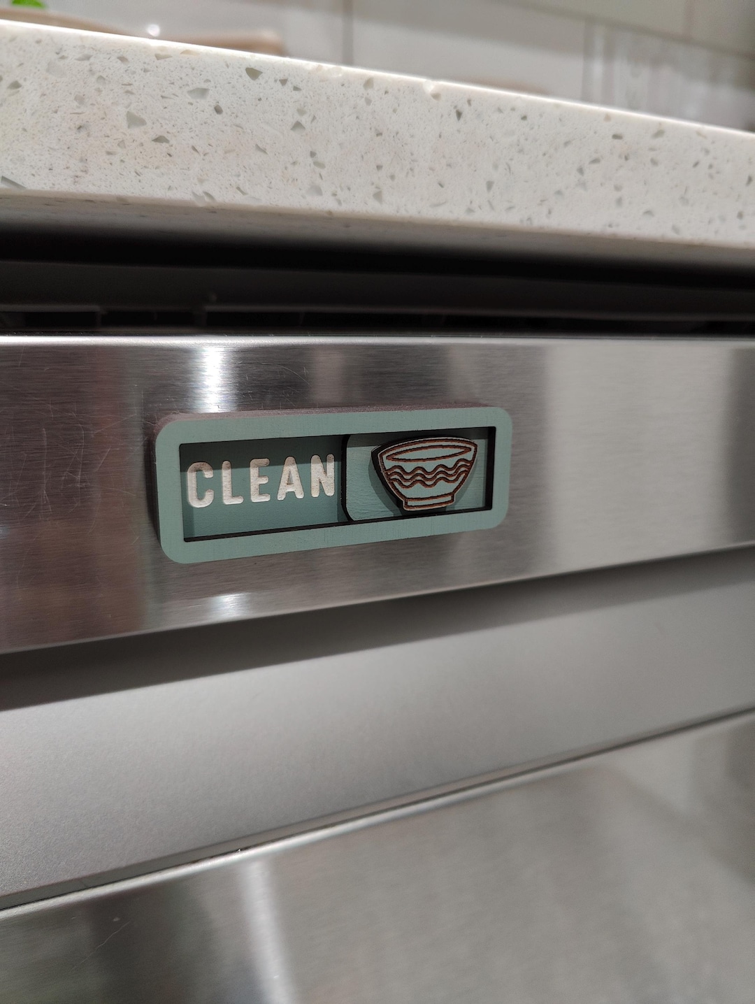 Clean Dirty Dishwasher Magnet | Dishes Task Reminder | Engraved Slide ...