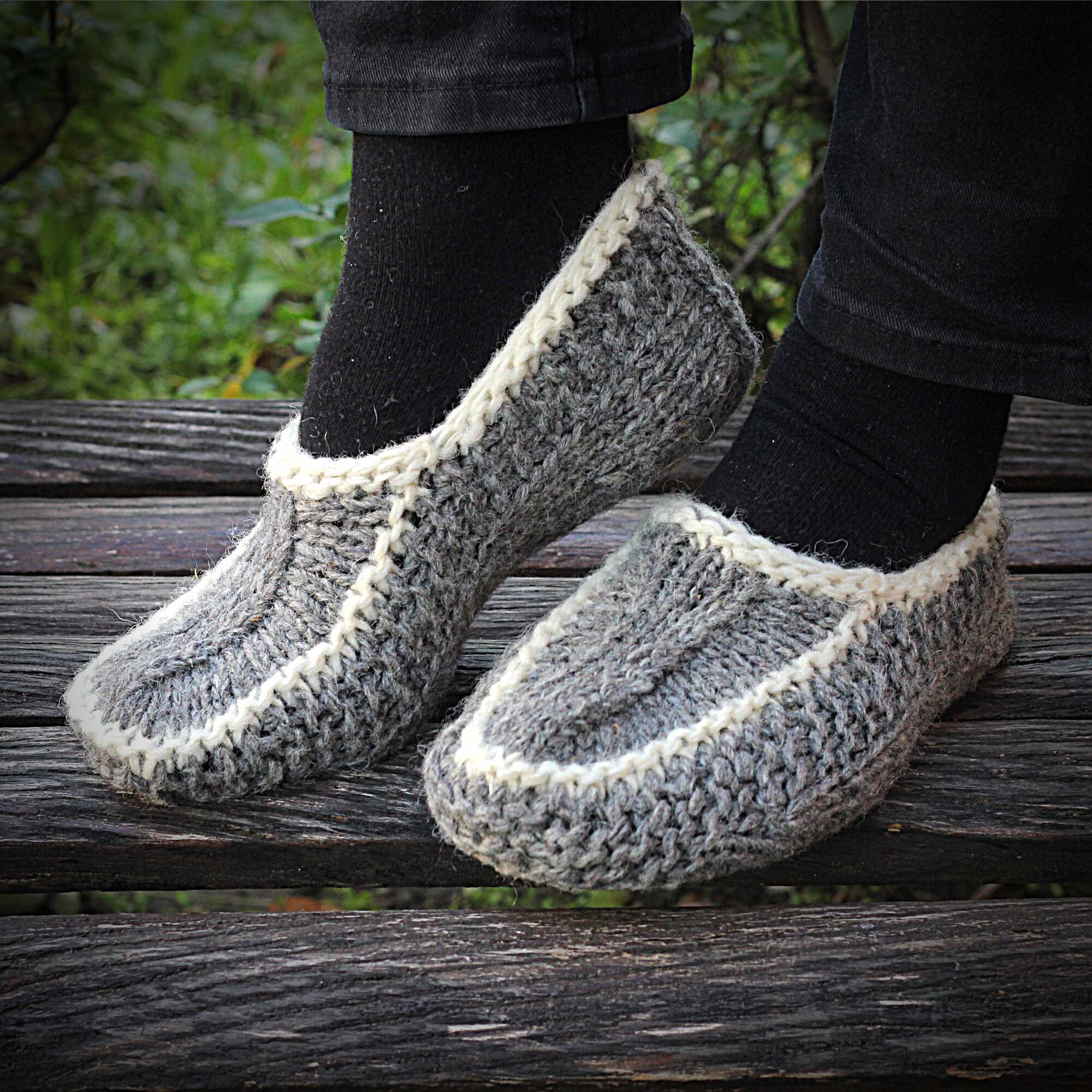 Mens Knit Slippers - Etsy