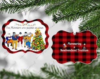 Sublimation Design Christmas Ornament Mummers Newfoundland