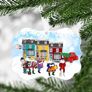 Sublimatie Design Mummers Kerstornament ontwerp Newfoundland