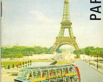 Cityrama Bus Touring Sightseeing Paris Brochures Booklet Sites France 1959 French Tourist Guide Maps
