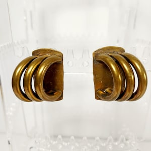 Marjorie Baer SF Clip On Earrings | Vintage Modernist Jewelry