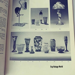 May include: A collection of vintage glass vases and bowls in various shapes and sizes. The vases feature intricate designs and patterns, including floral motifs and geometric shapes. The bowls are made of clear glass and have a delicate, elegant design.