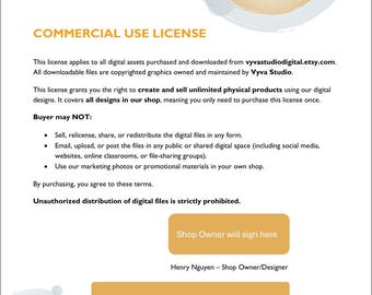 Commercial Use License for Laser Cut Files | One-Time Purchase Covers Entire Shop
