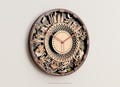 3D Seasonal Mandala Clock SVG: Layered Laser Cut File (11.2" Diameter)