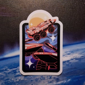 Mass Effect "3 Mako Moon" Transparent Sticker 3"