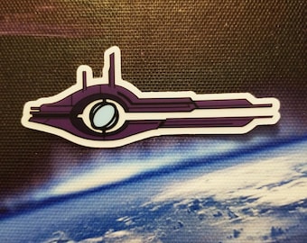 Mass Effect Relay Transparent Sticker 3"