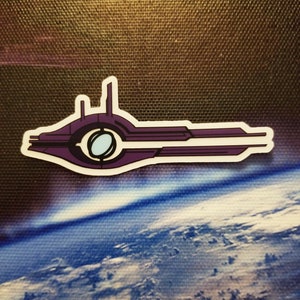 Mass Effect Relay Transparent Sticker 3&quot;