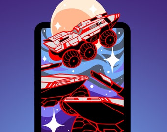 Mass Effect "3 Mako Moon" Print