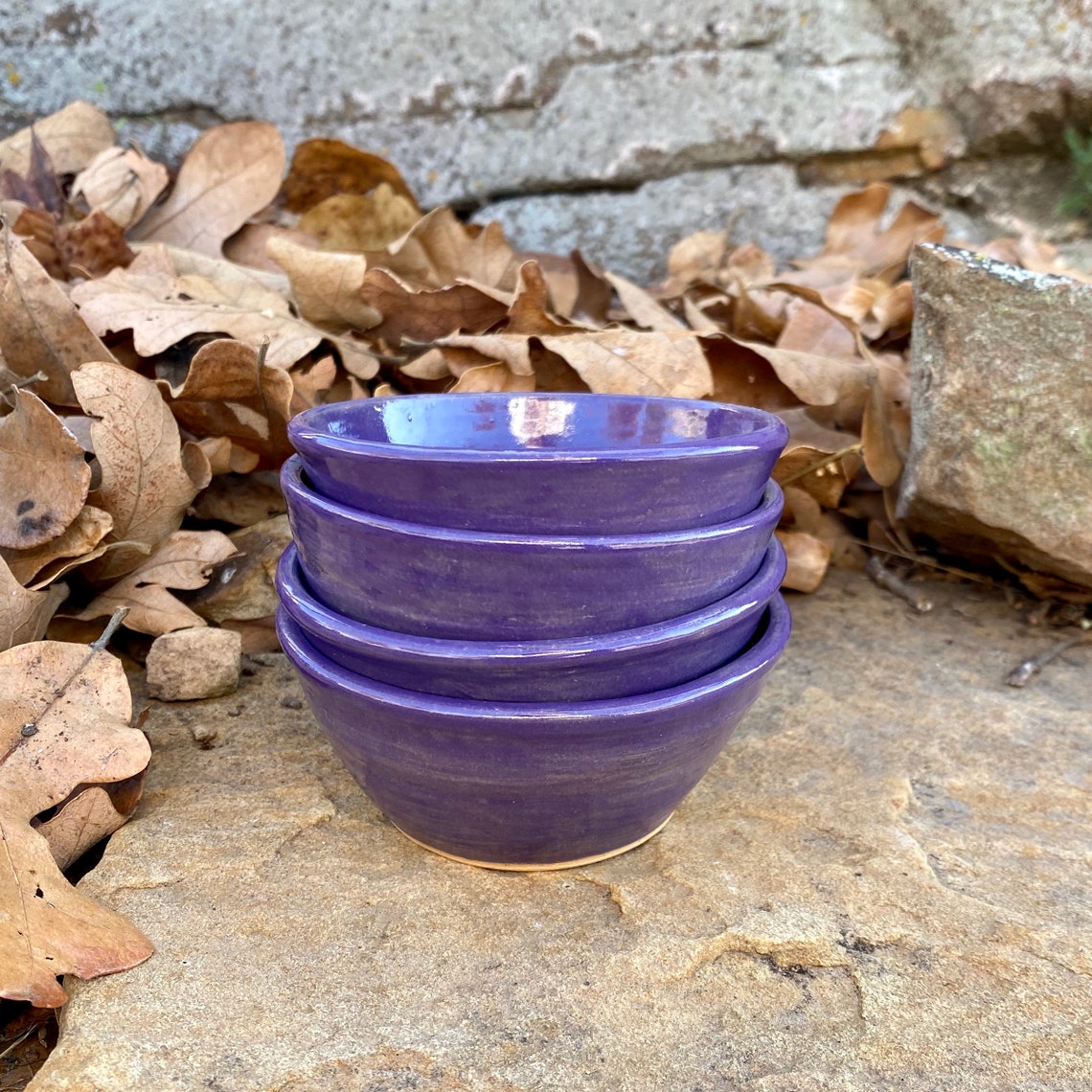 Sauce Bowls 3 oz Purple Dipping Bowls Tapas Bowl Ring Dish Etsy
