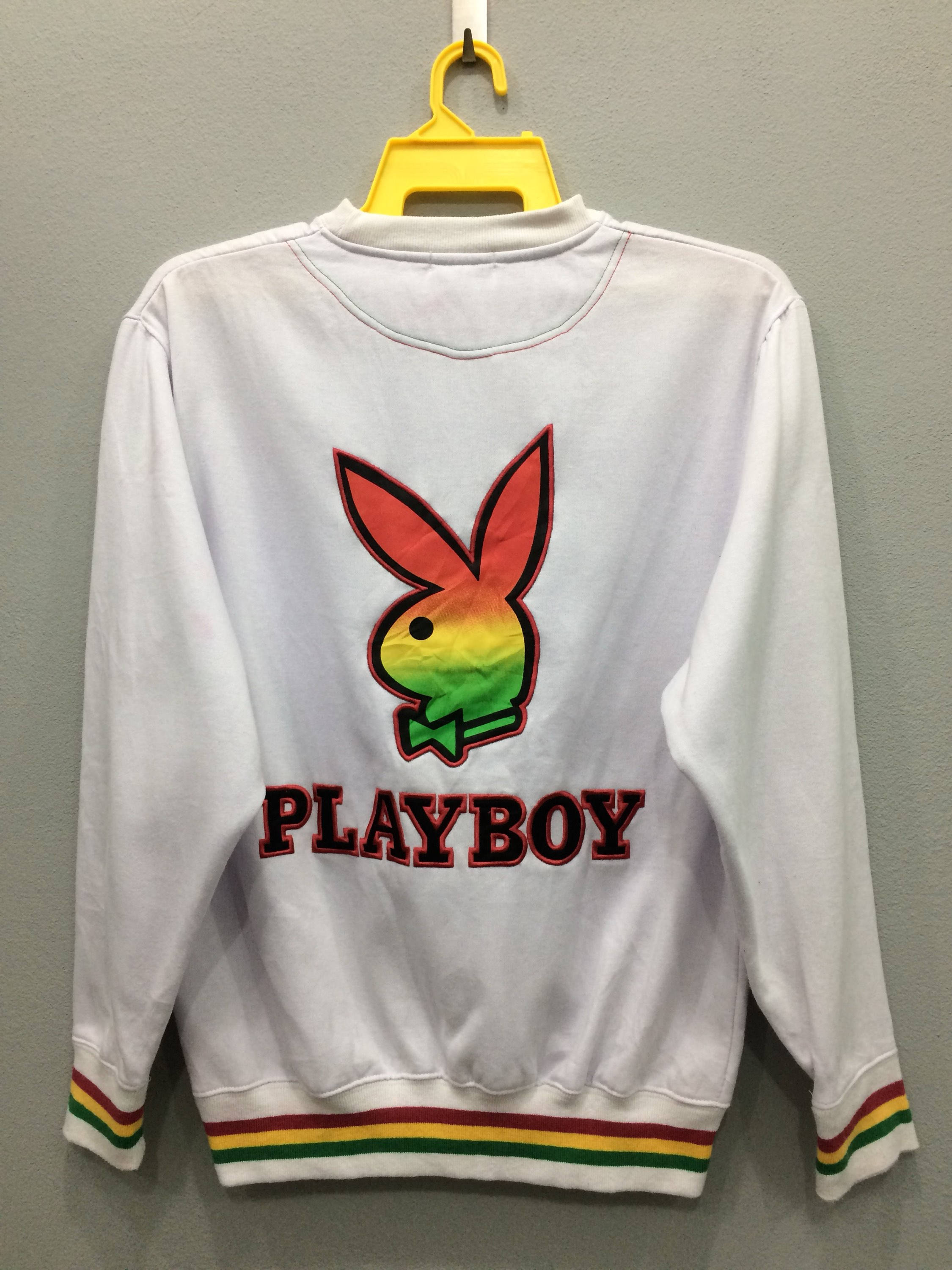 Rare Playboy Sweatshirt Jumper Pullover Big Logo Rasta Color | Etsy