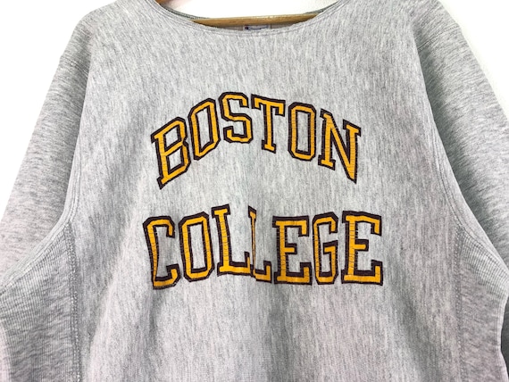 Armure inverse CHAMPION Vintage X Boston sort College sort Boston à gros Logo couleur gris argent Streetwear vêtements taille moyenne poitrine 20 Armure inverse CHAMPION Vintage X Boston sort College sort Boston à gros Logo couleur gris argent Streetwear vêtements taille moyenne poitrine 20