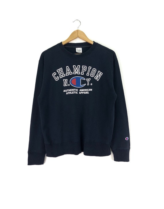 dark blue champion sweatshirt