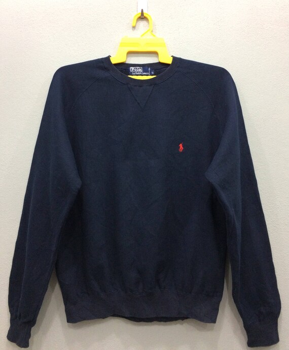 navy blue ralph lauren sweater