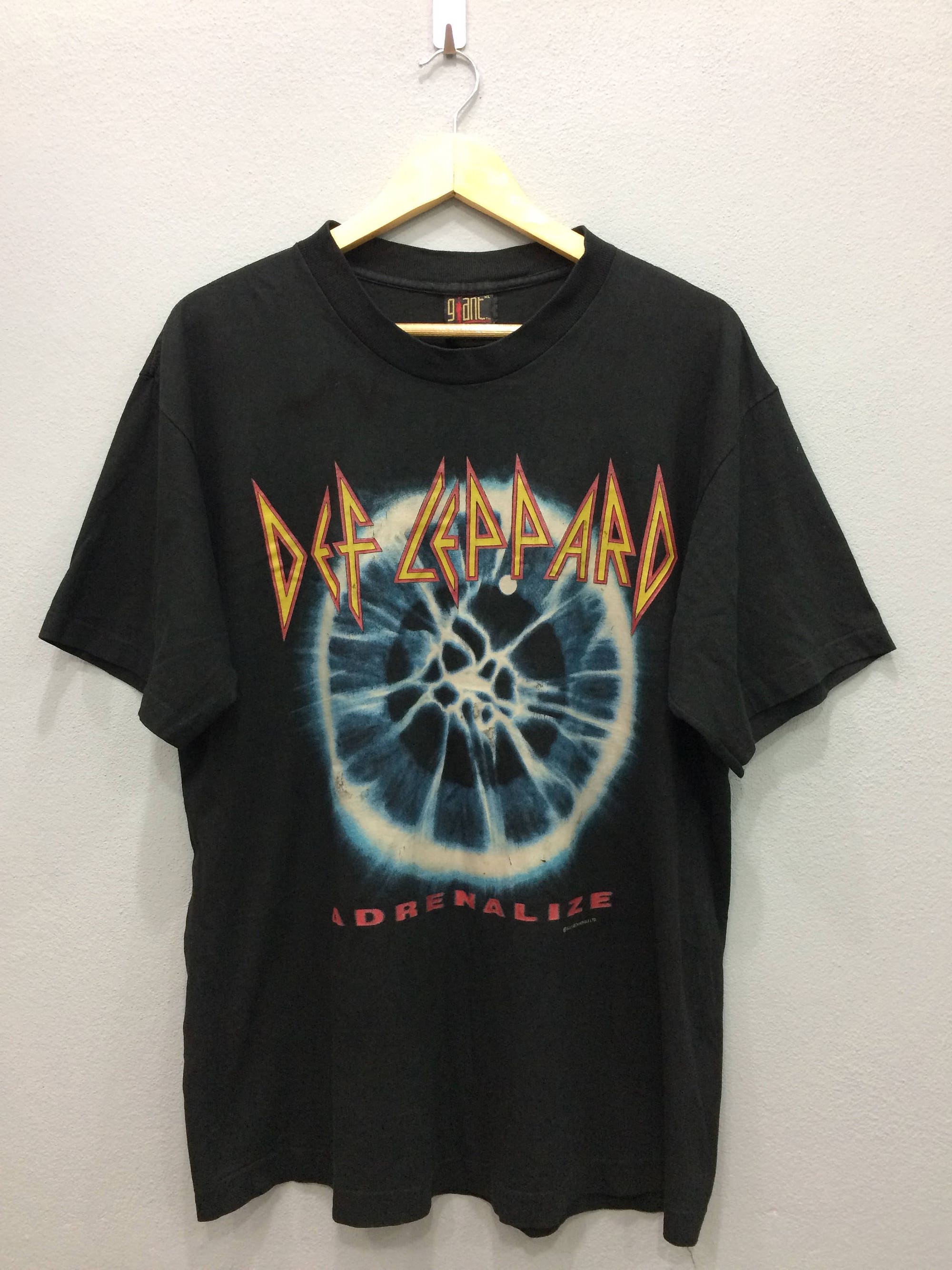Discover Vintage 90s Def Leppard Adrenalize Concert Tour Rock Band Tshirt