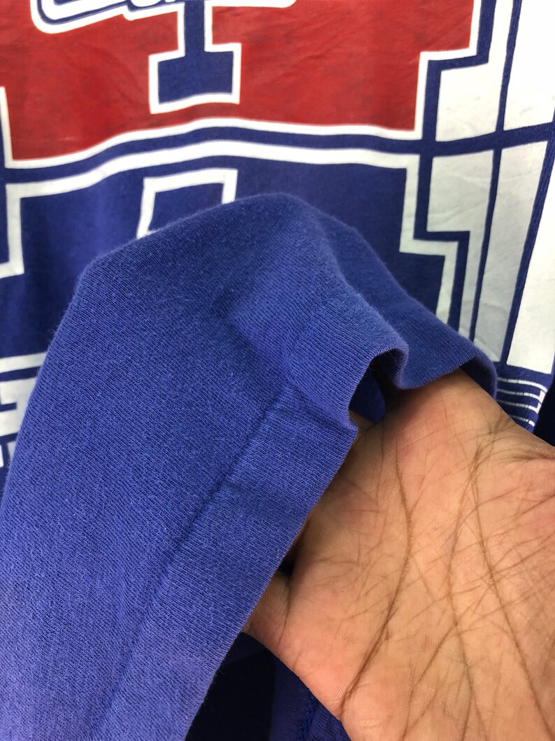 Vintage HONDA O/'neal Usa Tshirt Long Sleeve Spell Out Big Logo Blue Color Streetwear Motocross Activewear Clothing Chest 22.5