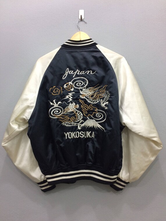 Vintage Sukajan Sauvenir Jacket Yokosuka Tiger Roar Big Logo Etsy