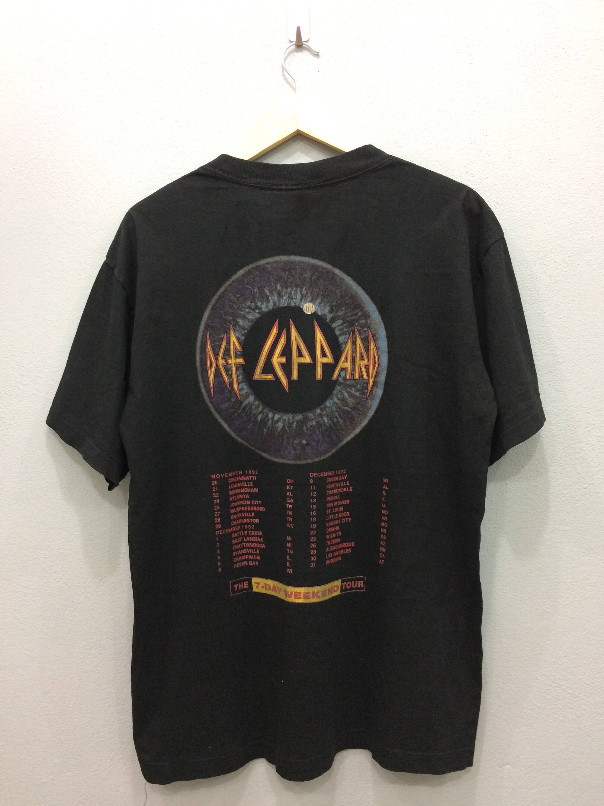 Vintage 90s Def Leppard Adrenalize Concert Tour Rock Band Tshirt