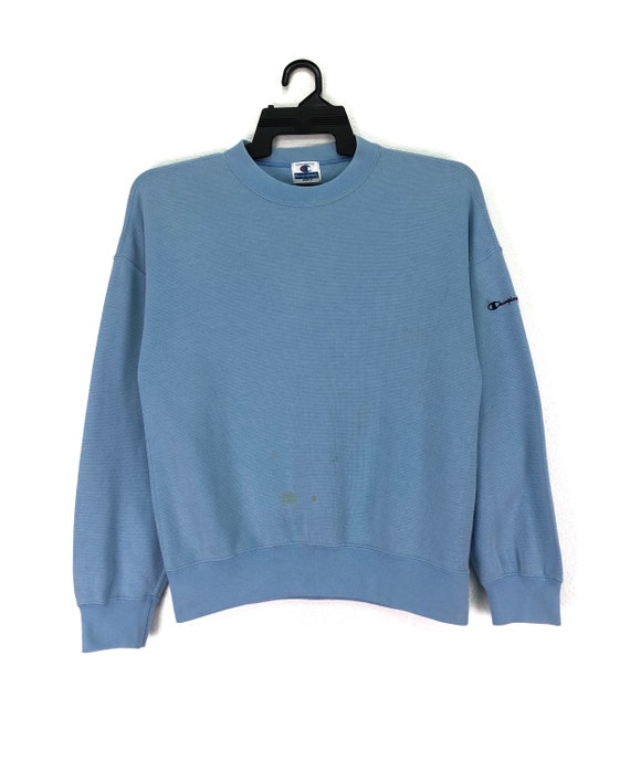 light blue champion crewneck