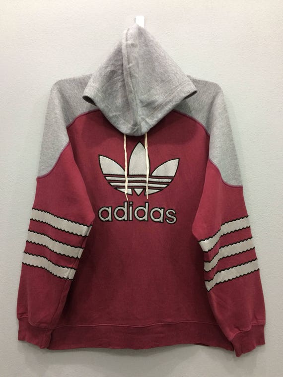 Details about Adidas Pullover Hoodie Grey Long Sleeve Sewn On Spellout Size Medium M Adult Details about Adidas Pullover Hoodie Grey Long Sleeve Sewn On Spellout Size Medium M Adult