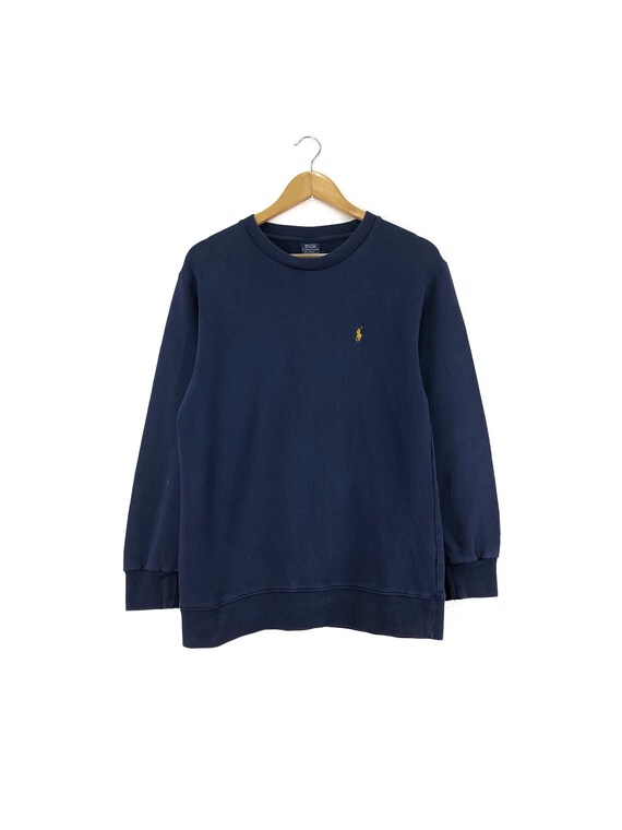dark blue polo sweater