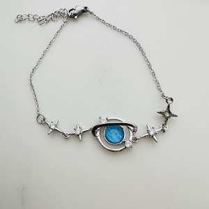 Planet Star Bracelet / Silver Plated