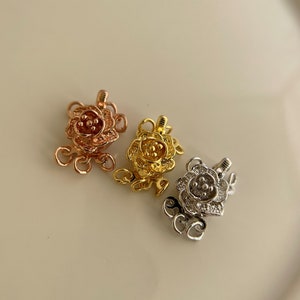 1pcs of 14k gold filled 3 rows box clasp (9mm)
