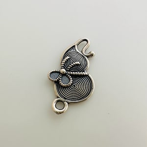 1pcs, lien de gourde en argent sterling massif / 17x9mm