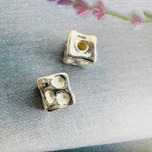 Sterling Silver Beads, 5mm,Hole 1mm,thick 5mm