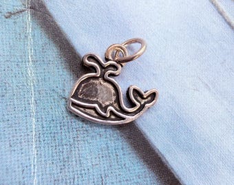 Tiny, 8mm, Sterling Silver Charm , 1 piece