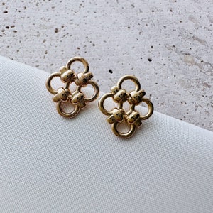 sterling silver post earrings findings / 12x10mm / 1 Pair