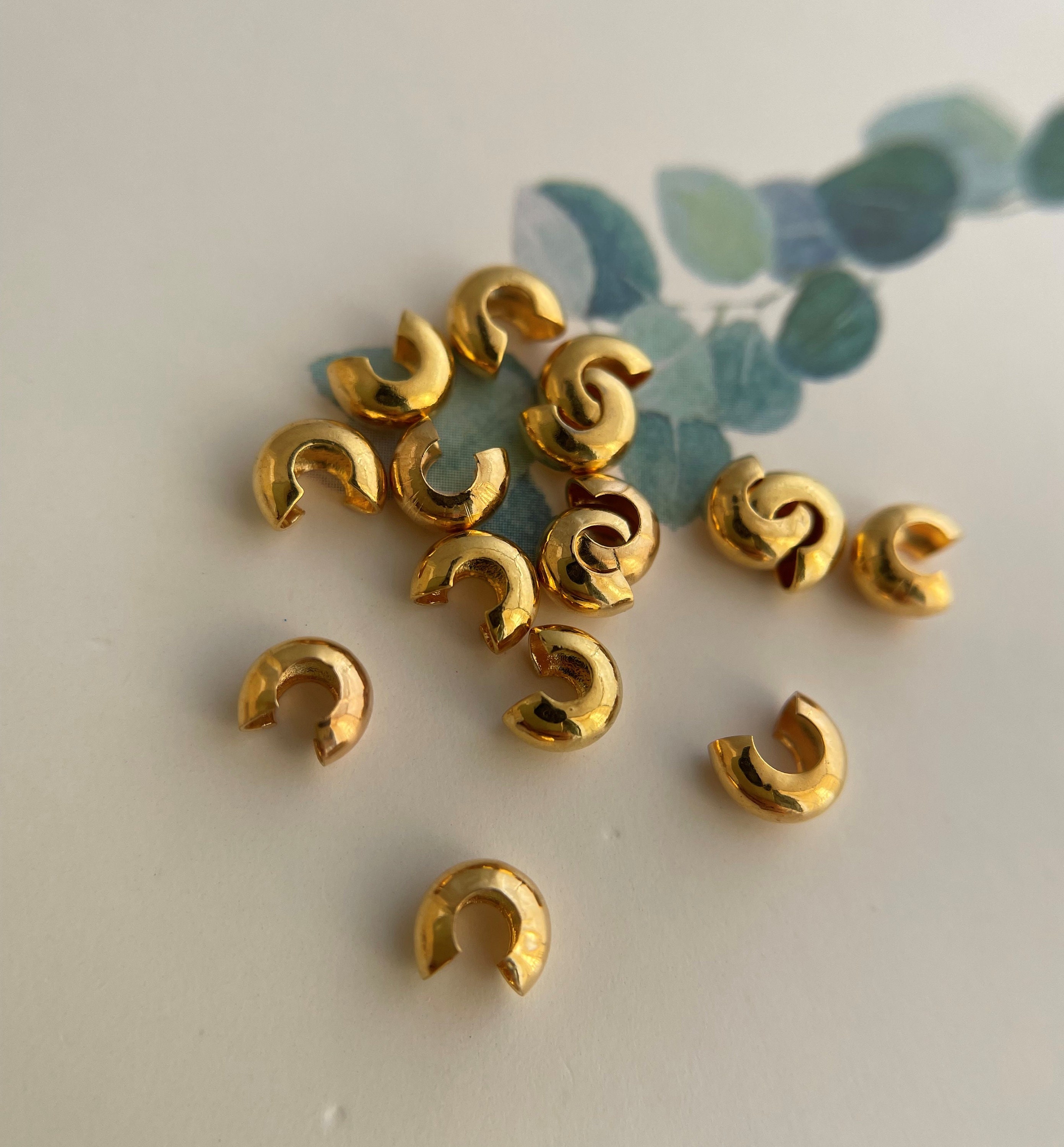 Beadalon Crimp Covers – 5 Mm, Gold, 20 Stück Pro Packung