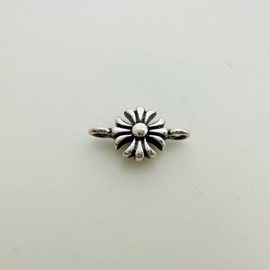 1Pcs Solid Sterling Silver Cross Links / 15x7mm
