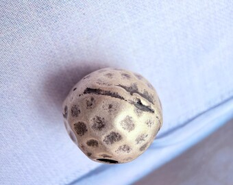 Sterling Silver Bead  , 9mm, 1 piece, hole 1mm