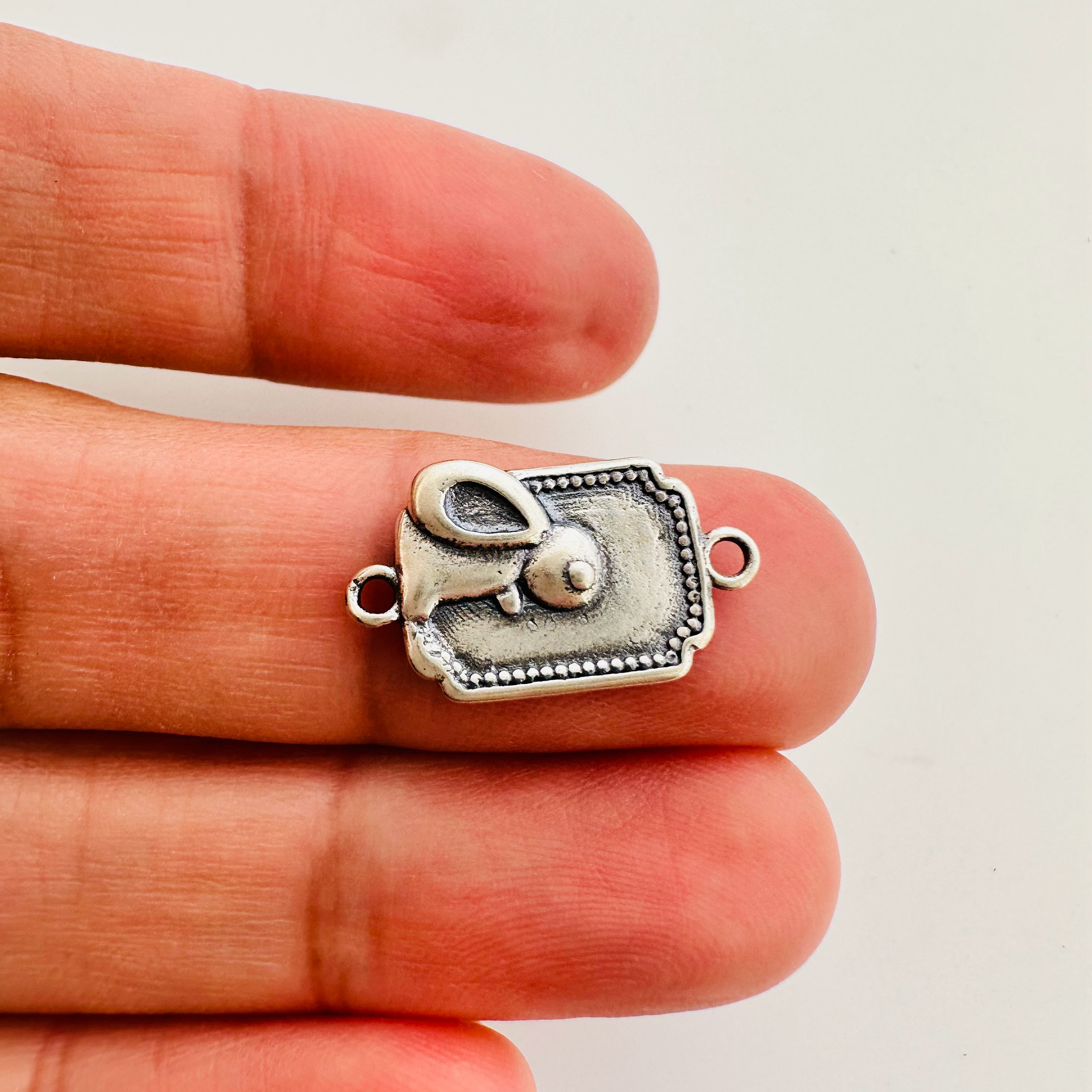 スターリングシルバー バニーリンク / 17 x 10 mm - Etsy 日本