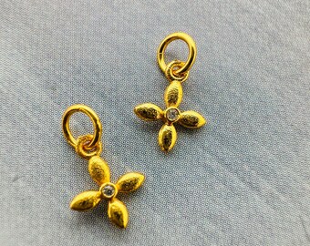 Sehr kleine Charms, 925 Silber, 6 x 6 mm