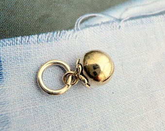 TINY 6mm, Sterling Silver Bell Charm, 1 piece
